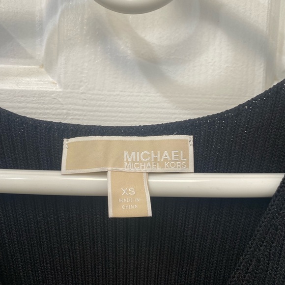 Michael Kors black ribbed midi dress - Picture 4 of 5